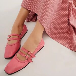 FREE PEOPLE GEMINI BALLET FLATS SZ 7